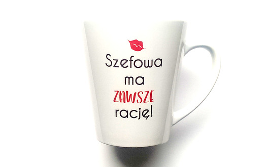 Kubek Latte SZEFOWA MA RACJĘ FarrowDesign