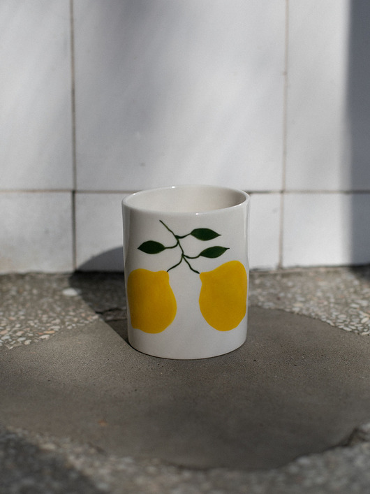 kubki Kubek porcelanowy z cytrynami LA LUZ