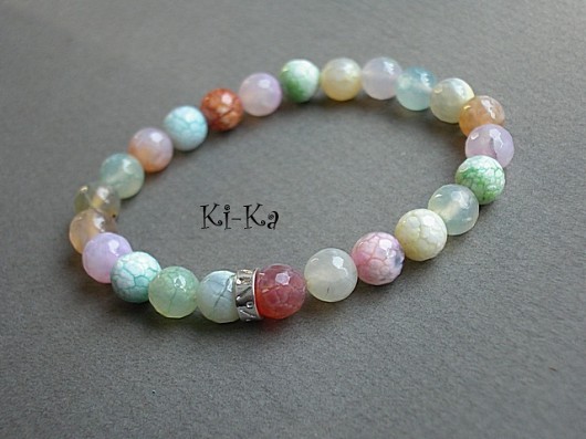 Jadeity multicolor - bransoletka KiKa pracownia