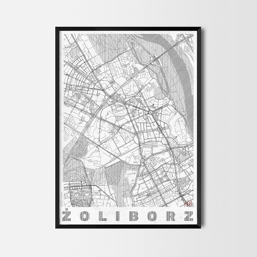 plakaty Plakat Żoliborz - CityArtPosters