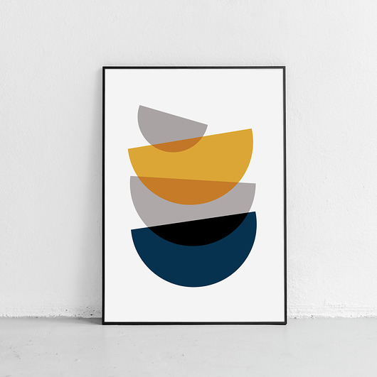 plakaty Figury 1 - grafika - plakat geometryczny