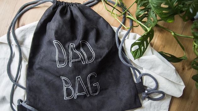 DAD BAG plecak worek XL dla taty raspberi