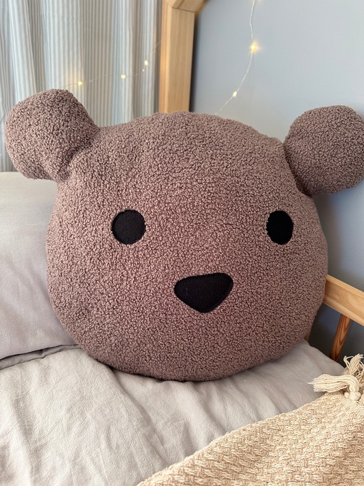 poduszki do pokoju dziecka Poduszka Miś duża brąz