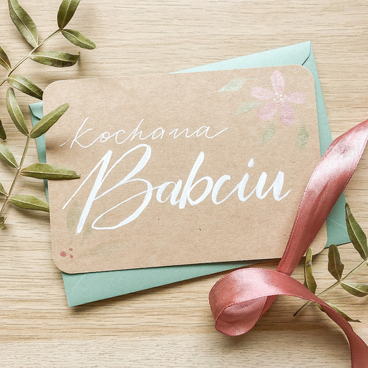 kartki scrapbooking Kartka Dzień Babci i Dziadka BABCIA