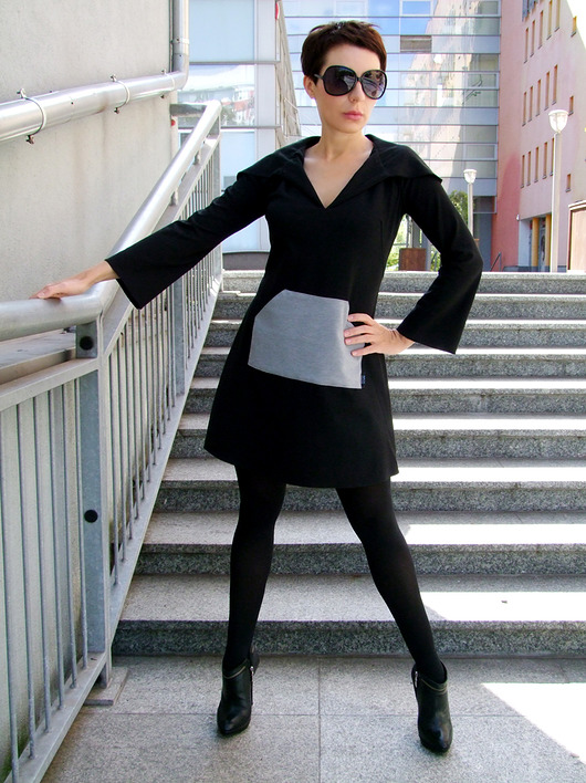sukienki midi damskie Sukienka KANGURKA by momo