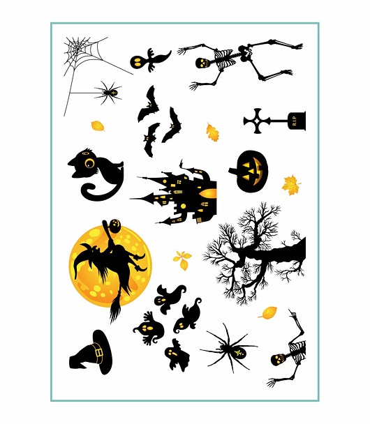 tatuaże zmywalne, tymczasowe Tatuaż tymczasowy "HALLOWEEN 01"