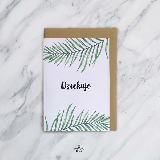 Dziękuję - Kartka Papieroteka