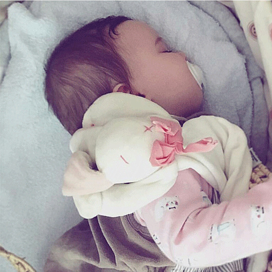 Doudou Króliczek Rose ze 100% BIO Bawełny biobambini