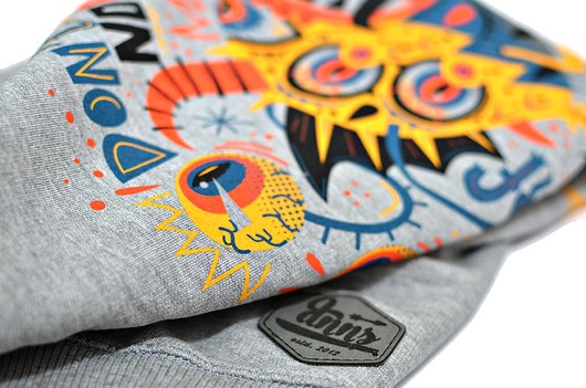 Gone Surfing Long Length Sweat Grey DONT NEED NO SAMURAI