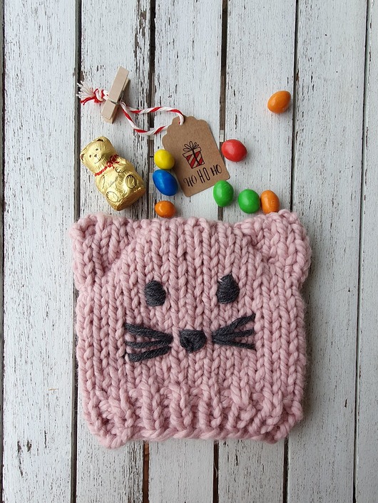 czapki dziecięce czapka HANDMADE kotek