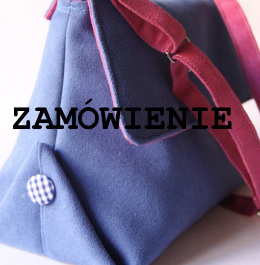 torebka midi - blue&pink - elfagado