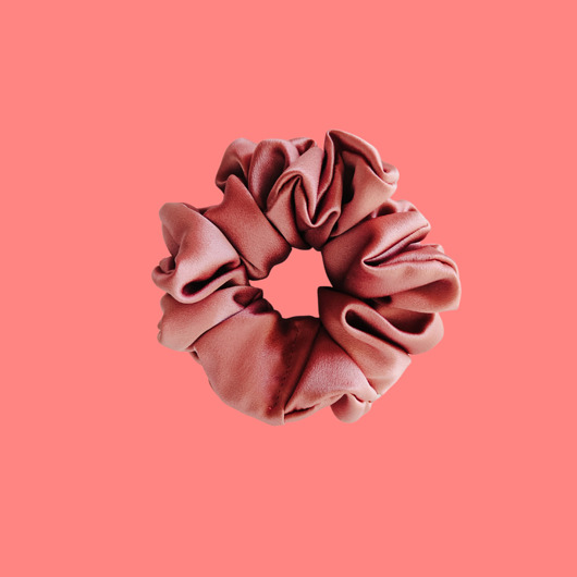 gumki do włosów Gumka jedwabna, scrunchie, frotka różowy beż MAXI