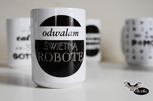 Odwalam świetną robotę, kubek 450ml Sowia Aleja