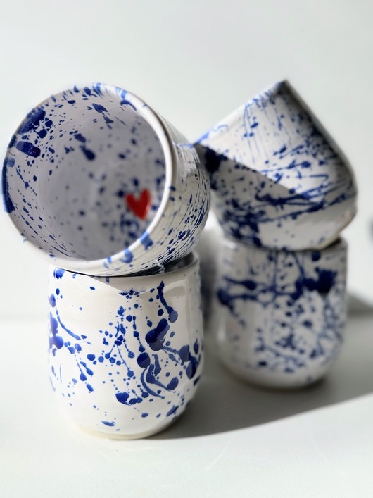 kubki Czarka ceramiczna baryłka z serduszkiem