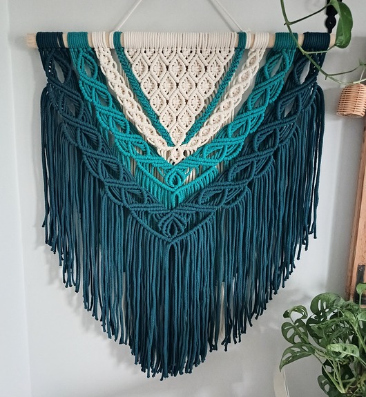 makramy DOSTĘPNA OD RĘKI Makrama 68 cm w 3 kolorach