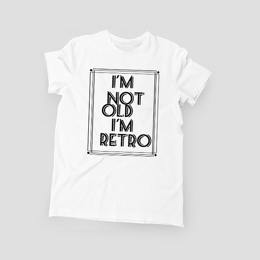 I'm not old męski tshirt koszulka biała ONE MUG A DAY