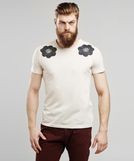 Bunga terung beige T-shirt - SELVA SELVA