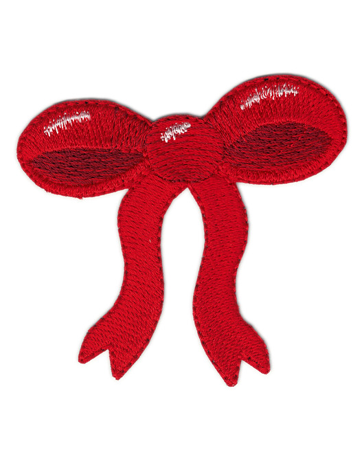 naszywki na ubrania Naszywka naprasowanka KOKARDA DUŻA CZERWONA termo haft dziecięca 7,2x6,8cm