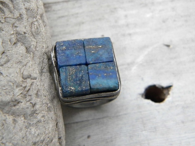 pierścionki - różne Lapis lazuli  - pierścionek