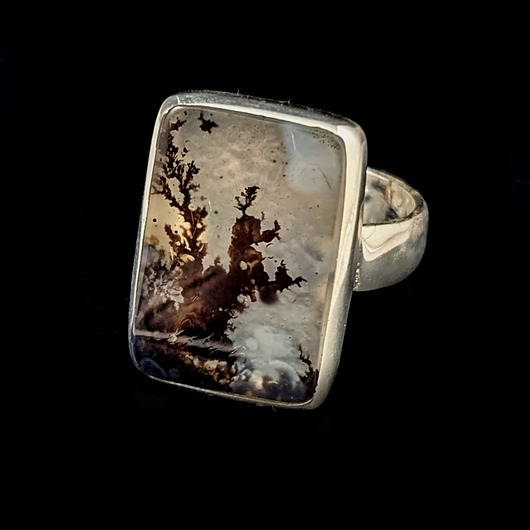 pierścionki srebrne Pierścionek montana agat