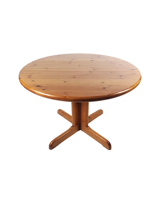 stoły Stół sosnowy, rozkładany, Dania lata 70.