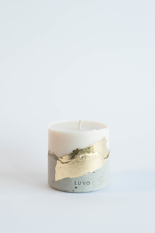 Świeca LUVO Bari  Złota  S Luvo Candles