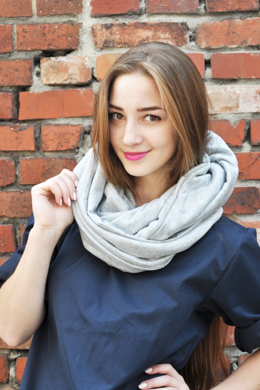 Szal komin Cozy Grey magicboxshop