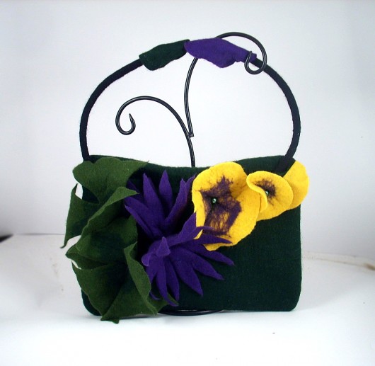 Jedwabnofilcowa Torebka: Living Bag filcant
