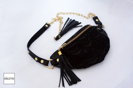 MINI black lace ekorre