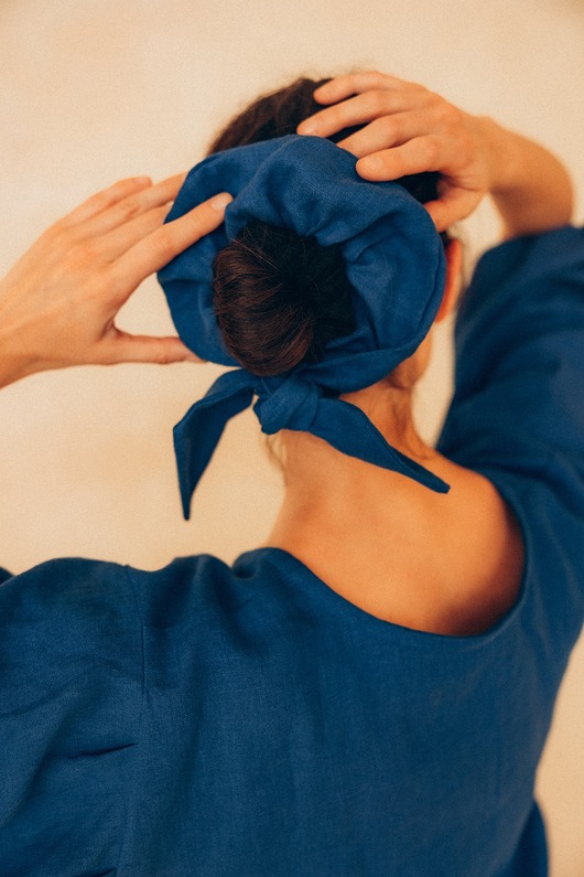 gumki do włosów ALUNE linen scrunchie