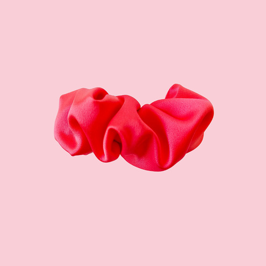 spinki i klamry do włosów Scrunchie spinka klamra jedwabna soczysty koral