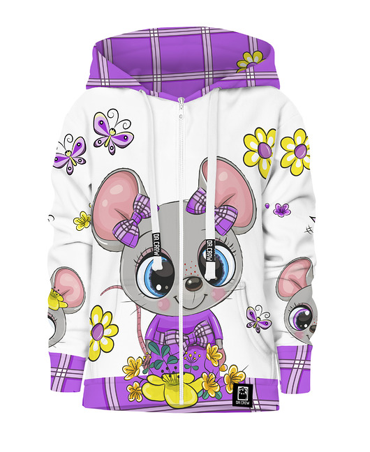 bluzy dla dziewczynki Bluza Zamek Dziewczynka DR.CROW Cute Mouse