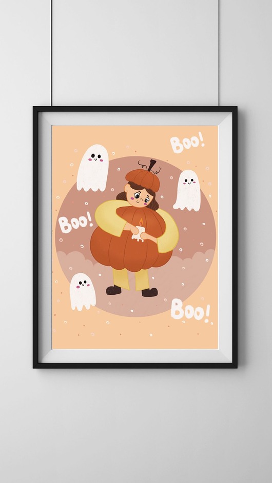 grafiki i ilustracje Plakat Boo