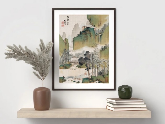 grafiki i ilustracje PLAKAT dekoracyjny japońska ilustracja grafika