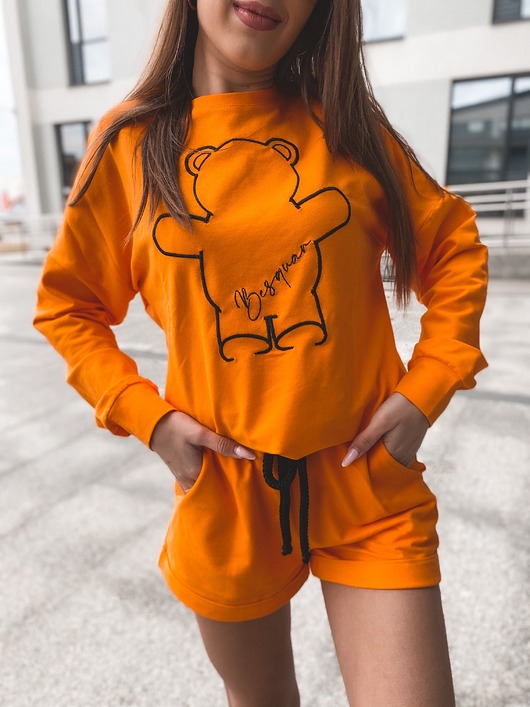 komplet szorty-bluza ORANGE MIŚ BESQUAR Besquar