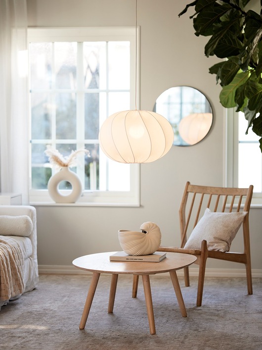 lampy wiszące Bawełniana lampa wisząca Olivia Twist 50 cm