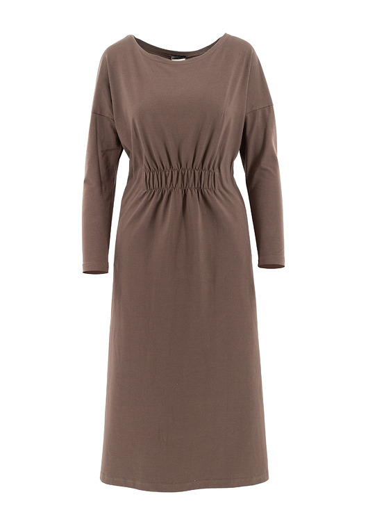 sukienki midi damskie Sukienka Simple Brown