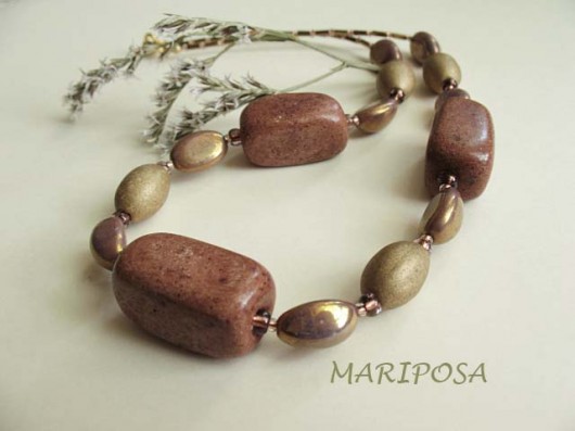 ceramica - jesienne złota mariposa