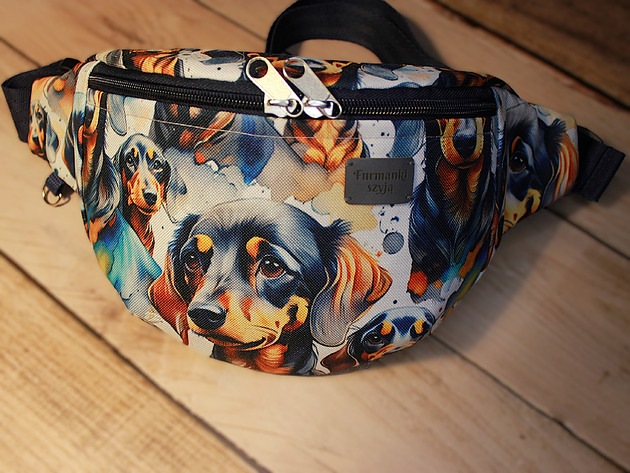 saszetka nerka Nerka jamnik czarny