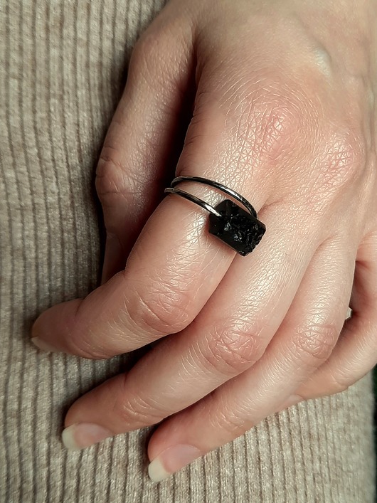 pierścionki srebrne Pierścionek BLACK amulet