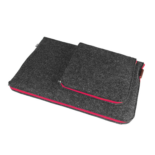 POKROWIEC NA LAPTOPA I ZASILACZ 02 zamek fuksja purol design