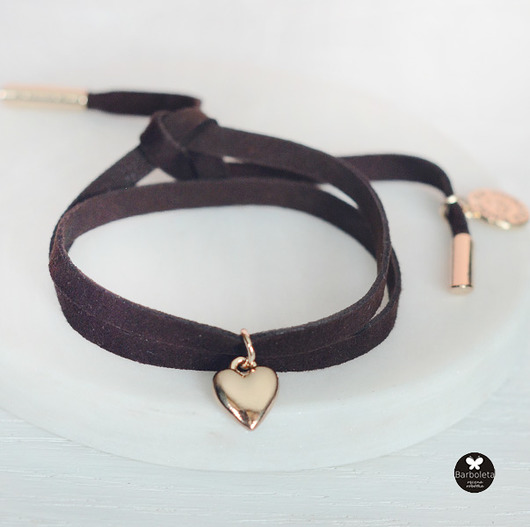mini chocolate heart barboleta