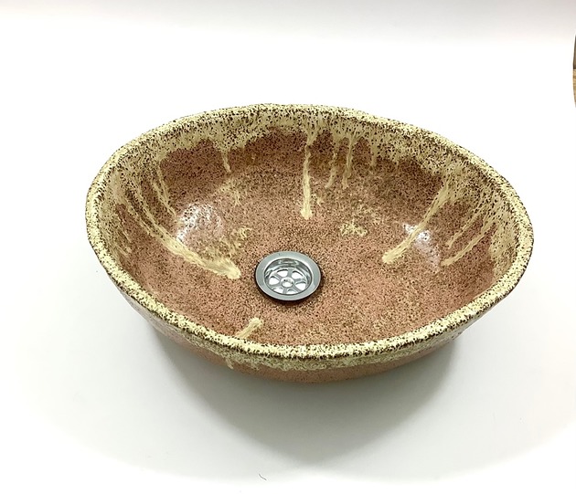 umywalki Ceramiczna umywalka "Pudrowy róż"