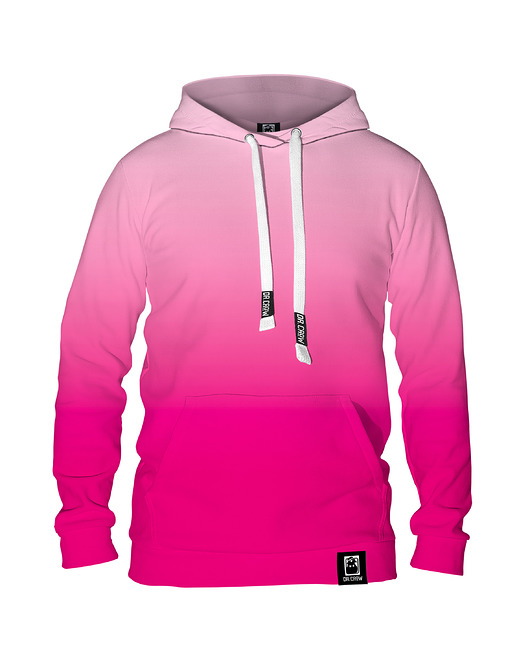 bluza z kapturem damska Damska Bluza z kapturem DR.CROW Ombre Pink
