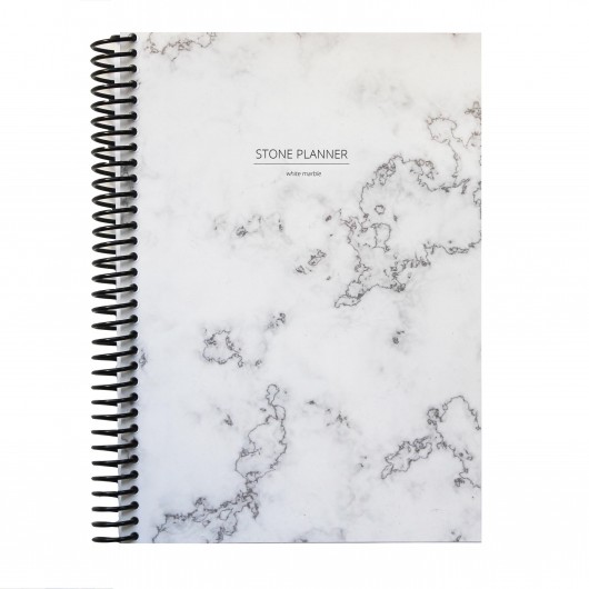 kalendarze i plannery Stone Planer 'white marble'