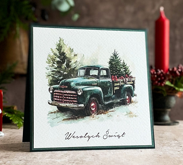 kartki świąteczne Personalizowana kartka na Boże Narodzenie, BN 58