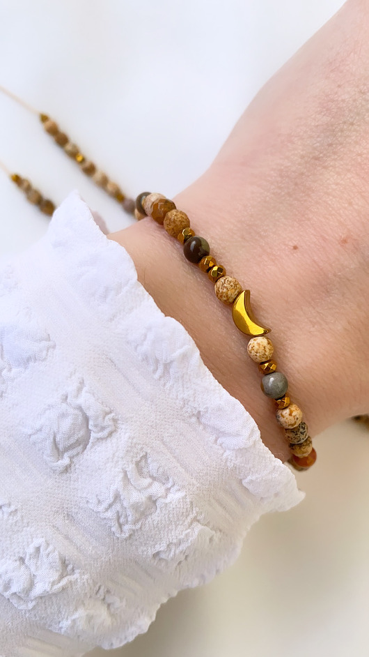 bransoletki z kamieni naturalnych Bransoletka z jaspisem Nature