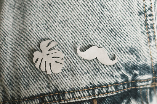 Pin Broszka Vander Wąsy Srebrne Vander jewelry
