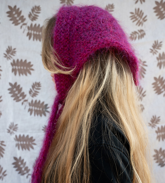 czapki damskie Babuszka red wine