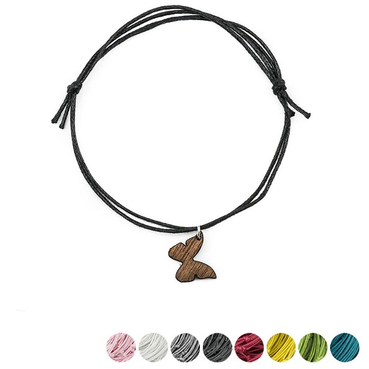 bransoletki drewniane Bransoletka Simple Motyl